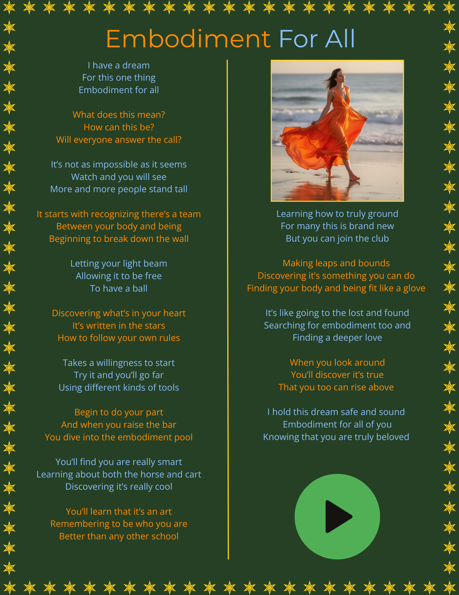 Embodiment for All E-Book of Poems