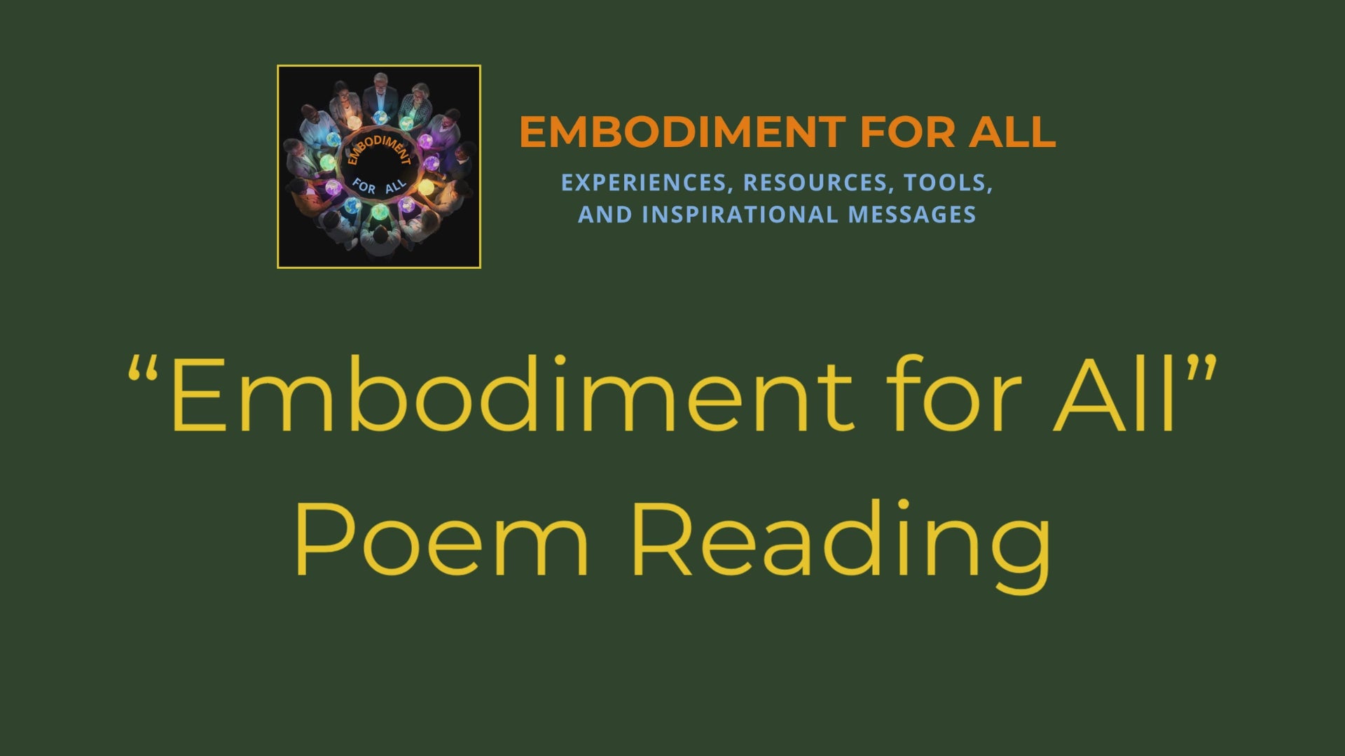 Embodiment for All E-Book of Poems